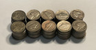Lot Of 100 35  Us 5c Silver Jefferson War Nickels  1942-1945  Avg  Circ   5 Fv