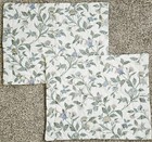 Vtg Jc Penney Standard Floral Botanical Pillow Shams Cotton Blend Set Of 2