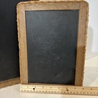 Beautiful Pair Antique School Slate Chalkboard Wood Frame 19th Century