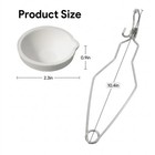 9 Pcs Crucibles For Melting Metal Kit  6 Ceramic Quartz Crucibles  3 Pcs