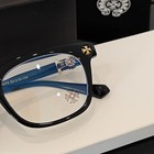 Chrome Style Glasses Hearts Anti Blue Light Icon Version Unisex Black Golden