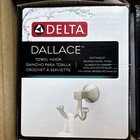  3  Dallace Wall Mount Double Robe towel Hooks  Brushed Nickel Dll35-bn