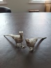 Vintage Silver-plated Pheasant Figurines   Display   Table Decorations
