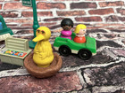 Vintage Fisher Price Wood plastic Little People Mixed Lot Sesame Street 26 Piece
