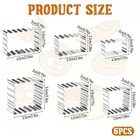 Qianyu 6 Pcs Scalloped Cookie Cutter Set  Stainless Steel One Size  Silver