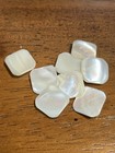 8 Vintage Antique Old Stock Small Mother Of Pearl Shank Buttons 1 2 Inch
