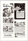 1934 eveready Flashlight Battery moose Hunter vintage Print Advertisement