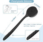 Manmihealth Silicone Back Scrubber thick Bristles    Soft Bath Glove Set  Super-