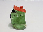 Vintage Black Americana Figurine Ceramic Outhouse  next   Occupied Japan