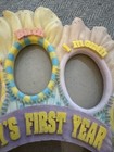 Vtg Baby s 12 Month First Year Picture Frame  House Of Lloyd 1999  Y2k  