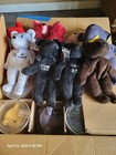 Lot Of 30  Vintage Plush Bears     Ty  Wwe  Mlb     23 Mint W  Cases     Rare er Tags