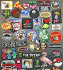 Patch Lot Of 85 Iron On Patches Cartoon Logo Beer Food Hippie Music Tv Movie