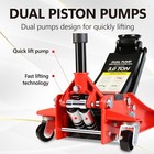Hydraulic Floor Jack 2ton 3t 4t Quick Dual Pump Low Profile Trolley Service Jack
