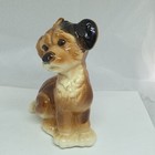 Vintage 1939-1960 Royal Copley Browns   White Ceramic Dog Figurine 7 