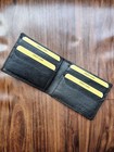 Men Slim Wallet  Leather Bifold Wallet  Handmade Wallet With Money Clip  Rfid