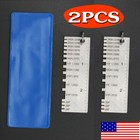 2pcs Sheet Metal Gauge Thickness Gage Measuring Tool Wire Gauge Stainless Steel
