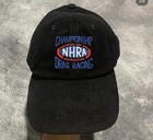 Nhra Championship Drag Racing Speedway Baseball Hat Cap Black Corduroy Nwt