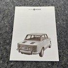 1966-1967 Simca Brochure 1000 Gls Sedan Bertone Coupe Original