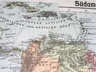1905 Antique Map Of South America Brazil Argentina Falklands Peru Ecuador
