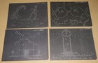 Vintage Lite Brite Refill 30 Picture 11 Blank 8 Free Form Guide Sheets Mixed Lot