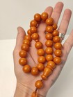 Prayer Beads Bakelite Butterscotch Futuran Orange Rosary Islamic Tasbih 93g