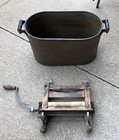 Antique Anchor Brand No  46 Clothes Wringer   Copper Washing Basket