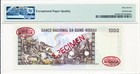 Banco Nacional Guinea-bissau 1000 Pesos 1978 Specimen Pmg  67epq