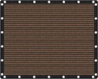 3x6m Uv Protection Shade Cloth Brown With Grommets Outdoor Sun Screen