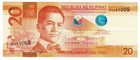 Philippines 20 Piso 2014 P-206 Civet  Rice Terraces World Heritage Site Banknote