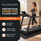 Balancefrom 4  X 6  High Density Gym Mat For Floor Protection  open Box 