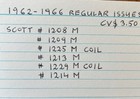 Usa1962-1966  Regular Issues  M vf  Scott  1208-09  13-14 And 1225 29 Coils