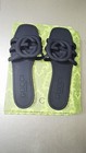 Gucci Women   s Black Rubber Slides  Size  8
