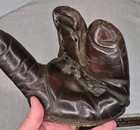 Vintage Wilson 3 Finger Leather Baseball Glove 1940s