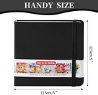 Pocket Sketch Book 5x5 80gsm Hardcover Art Sketchbook Drawing Journal Small
