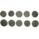 Lot Of 10 Roman Bronze Coins Bb14