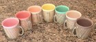 Vintage Mcm 7 Raffiaware Thermo  Tea Coffee Cup Mug Hot Cold Plastic Insulated
