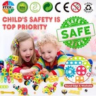 195 Pcs Educational Building Blocks Toy Creative Kids Activities gift birthday