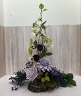 Wedding Shower Shades Of Purple 4 Table Silk Floral Arrangements Box 3