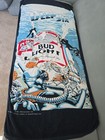 Rare 80 s Budlight Deep Six Logo Beach Towel 60x30 Promotional Anheuser-busch