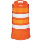 Traffic Barrel  Hdpe  Engineer  41 1 2 In Height  18 Length  9 Lb 