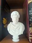 Small White Bust Of Roman Emperor Marcus Aurelius