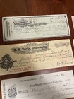 Old Cancelled Paper Bank Checks Lot Of 12 - Late 1800s - Early 1900 s Era Check