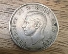 1949 Uk Great Britain One 1 Shilling King George Vi - Vintage Crown England Coin