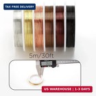 Aiex 6 Rolls 22 Gauge Tarnish Resistant Bare Copper Jewelry Wire For Crafts Bead