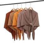 Pleated Square Scarf Women Muslim Chiffon Hijab Shawl Headscarf Ladies Scarves