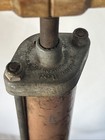 Vintage Bicycle Bike Tire Air Hand Pump Wood Handle Golden Rod Dutton-lainson Co
