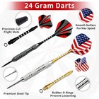 Steel Tip Darts Set  12 Pack 24 Grams