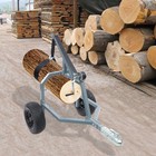 Modern Log Skidding Arch  2000lbs Load Log Skidder  Steel Grey Log Trailer