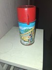 1961 Aladdin Industries Disney School Bus Thermos Mickey Mouse Goofy Donald Duck