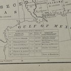 Antique 1886 Map Of United States Original Territory Growth 14   x11   